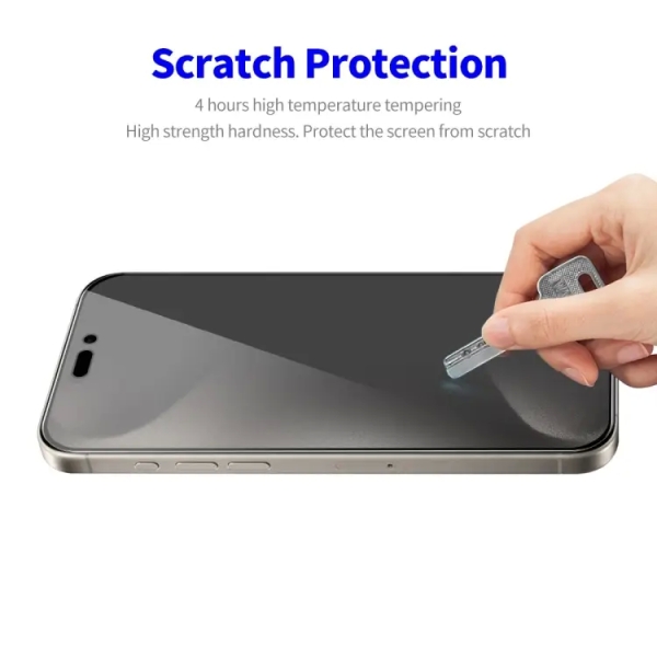 Privacy Tempered Glass Screen Protector For iPhone 15 Pro