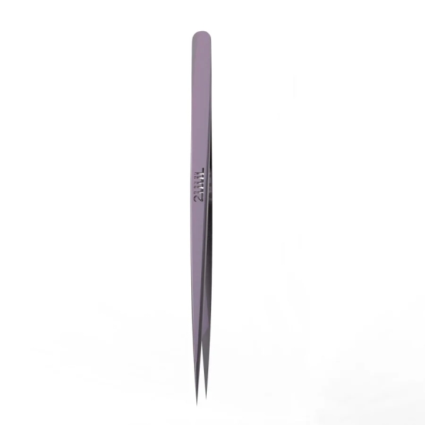 2UUL Straight Head Purple Titanium Ultralight Tweezer (Ti21)