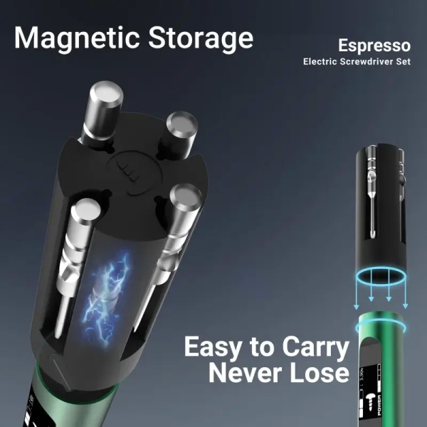 2UUL SD11 Espresso Electric Screwdriver Set Designed for Phone Repair