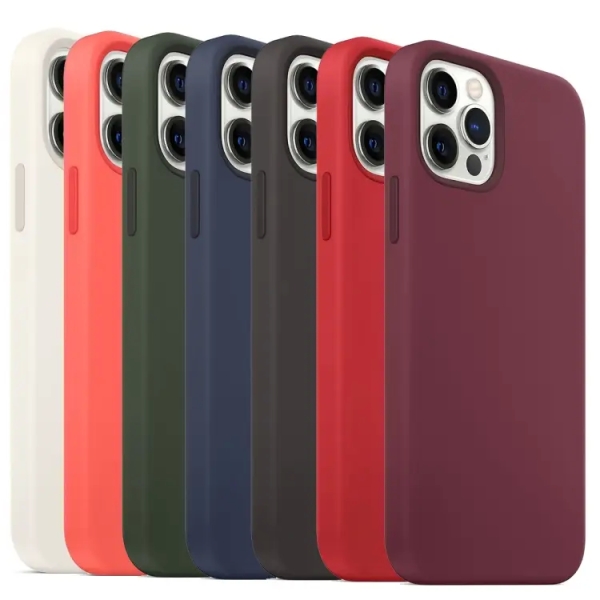 For iPhone 16 Pro Liquid Silicone Full Coverage MagSafe Phone Case(Wine Red)