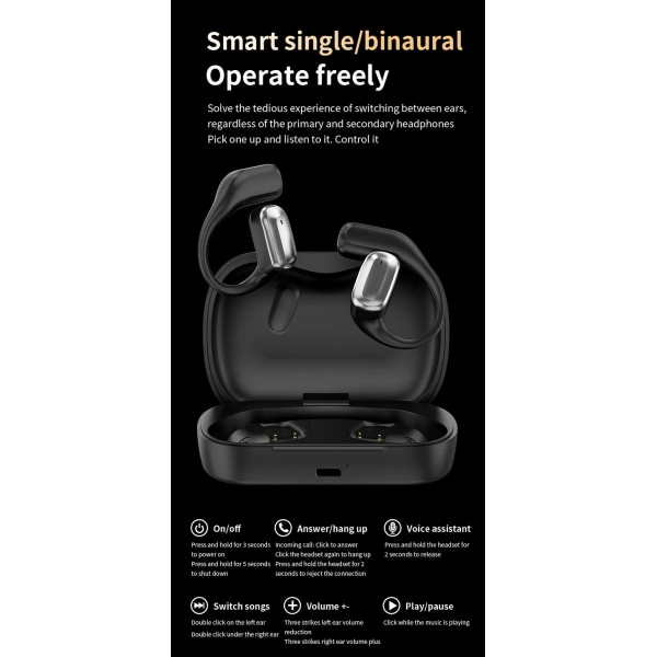 A16 AI Intelligent Simultaneous Translation ANC Wireless Headphones With Intelligent Display