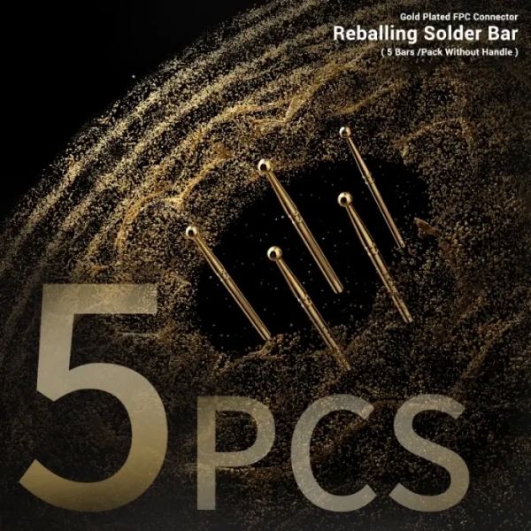 2UUL SC96 Gold Plated FPC Connector Reballing Solder Bar (5 Bars/Pack without Handle)