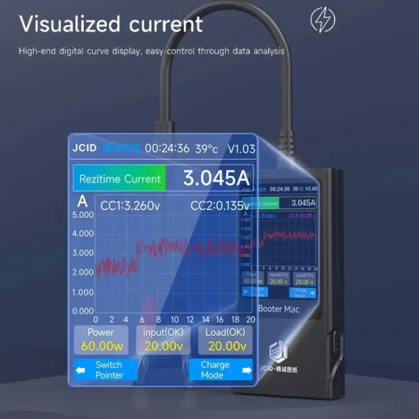 JCID Drawing iBooter Mac Current Analyzer for MacBook Repair