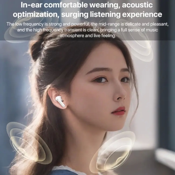 Yesido White TWS28 ANC+ENC Dual Noise Reduction Smart TWS Wireless Bluetooth Earphone