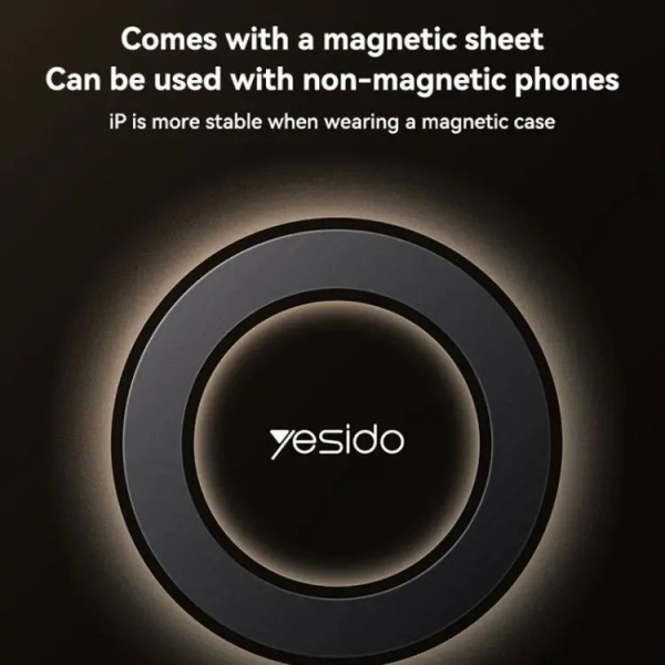 Yesido C316 15W Magsafe Magnetic Car fast Wireless Charger(Black)