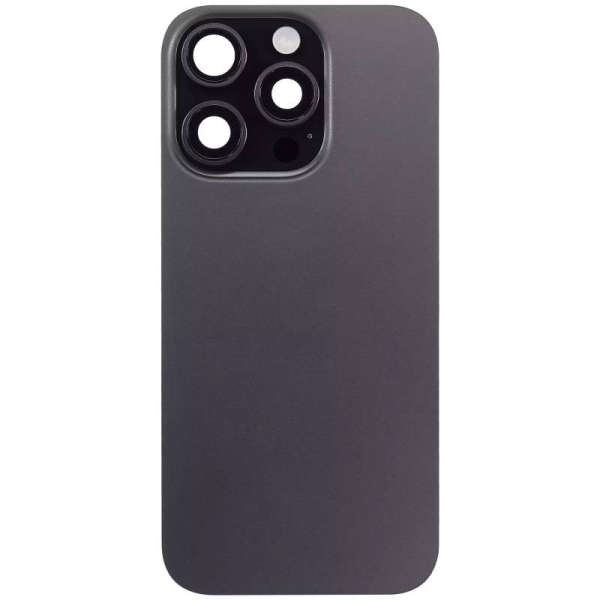 Back Glass With Camera Lens Cover and MagSafe Magnet For iPhone 16 Pro - Black Titanium