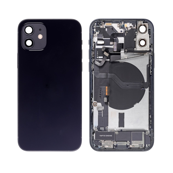 Back Housing With Parts For iPhone 12 Mini- Black OEM