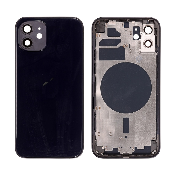 Back Housing For iPhone 12- Black OEM