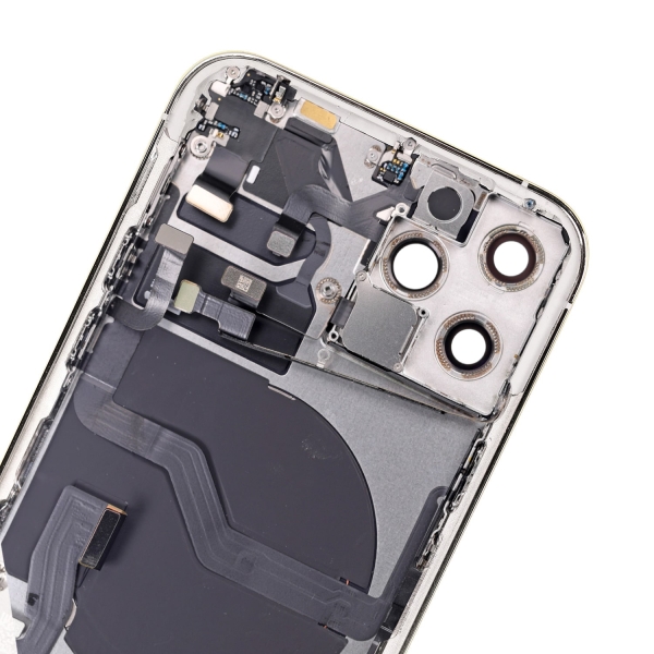 Back Housing With Parts For iPhone 12 Pro- Silver OEM