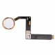 For iPad Pro 9.7" Home Button Assembly with Flex Cable Ribbon- Gold