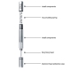 RELIFE RL-066A Blasting Pen Fixed-Point Breaking Glass Adjustable Strength Break Demolishing Pen