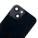 For iPhone 14 Plus Back Cover Glass with Back Panel Frame- Midnight