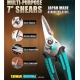 Pro'sKit SR-338 7-inch Stainless Steel Multi-Purpose Shears with Protective Latch