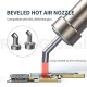 45° Beveled Direct Blowing Hot Air Nozzles for Quick 861 Hot Air Gun