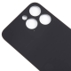 Back Glass For iPhone 15 Pro Max - Black