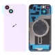 Back Glass Cover w/ Camera Lens Plus Magnet For iPhone 14 Plus- Purple