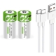 1.5V Type-C No. C2 size lithium ion USB Rechargeable LR14 Battery (1pc/pack)