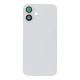 Back Glass Cover w/ Camera Lens Plus Magnet for iPhone 16 Plus - White