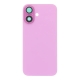 Back Glass Cover w/ Camera Lens Plus Magnet for iPhone 16 - Pink