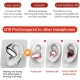 Q16Pro AI Intelligent Simultaneous Translation Ear Hang Wireless Headphones With Intelligent Display (Gray/Silver)