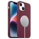 For iPhone 15 Liquid Silicone Full Coverage MagSafe Phone Case(Wine Red)