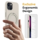 For iPhone 13 Liquid Silicone MagSafe Magnetic Phone Case with Ring Holder(White)