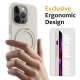 For iPhone 13 Pro Max Liquid Silicone MagSafe Magnetic Phone Case with Ring Holder(Antique White)