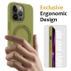 For iPhone 13 Pro Max Liquid Silicone MagSafe Magnetic Phone Case with Ring Holder(Willow Green)