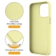 For iPhone 15 Pro Max Liquid Silicone MagSafe Magnetic Phone Case with Ring Holder(Yellow)