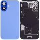 Back Glass w/ Camera Lens / Steel Plate / Wireless NFC Charging MagSafe Magnet / Flashlight Flex for iPhone 16 Plus - Ultramarine